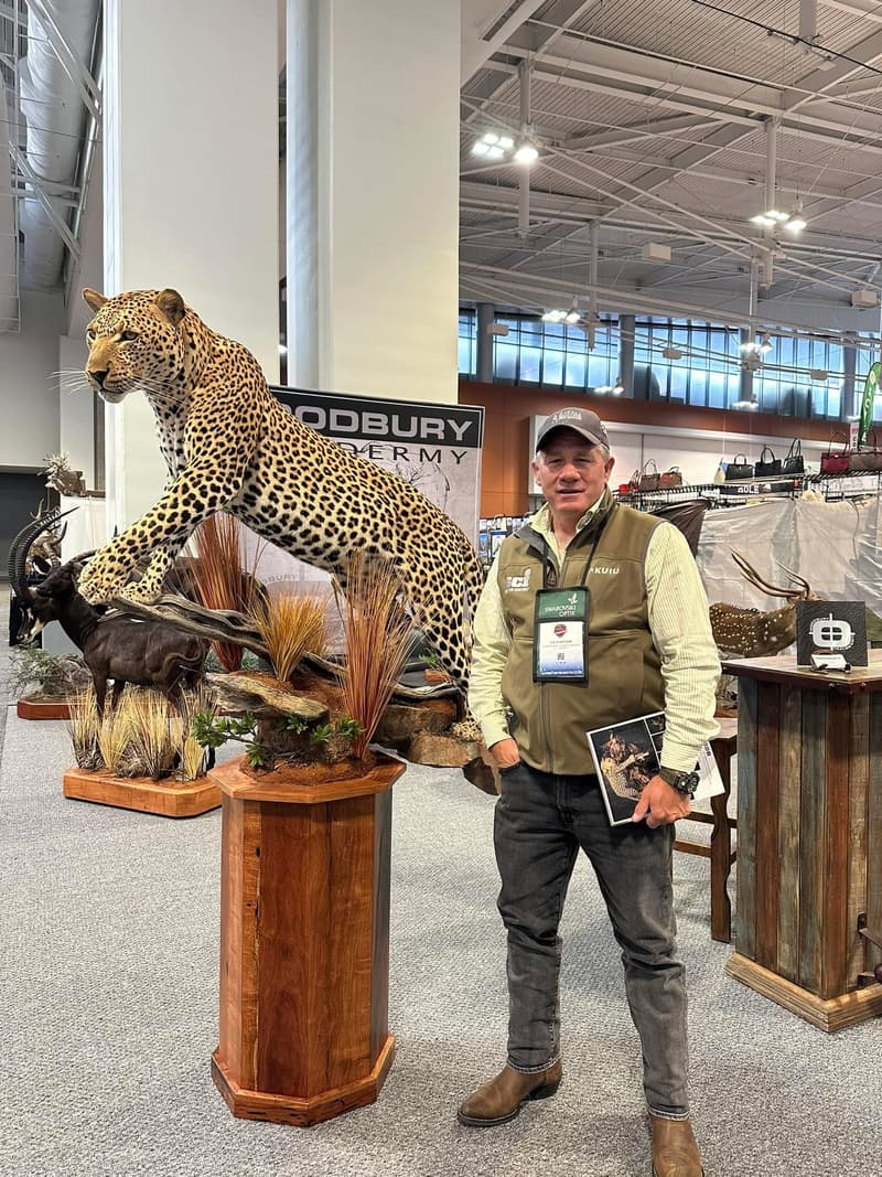 Joe Sheridan at an international hunting exposition